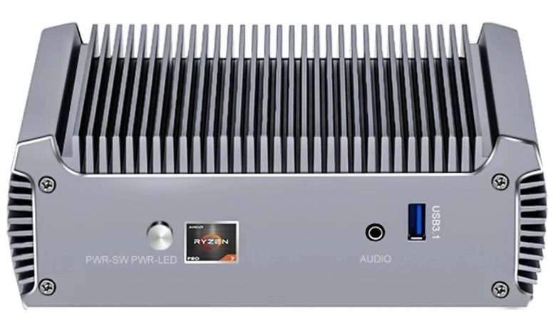 Topton FU02 Fanless Mini PC With Ryzen 7 7730U Processor