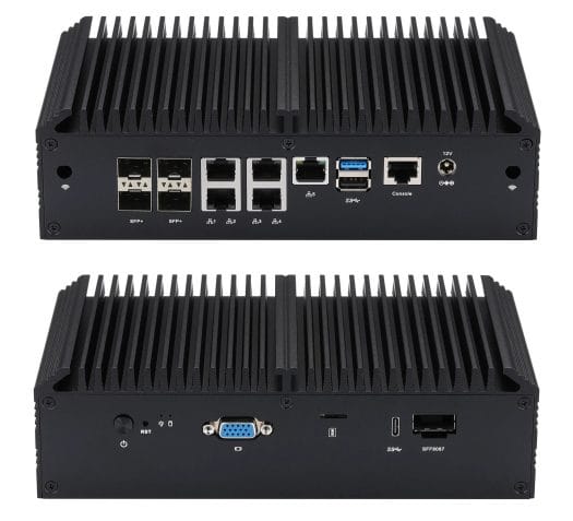 Qotom Q20332G9-S10: Fanless Mini PC with 4 10GbE and 5 2.5GbE Ports